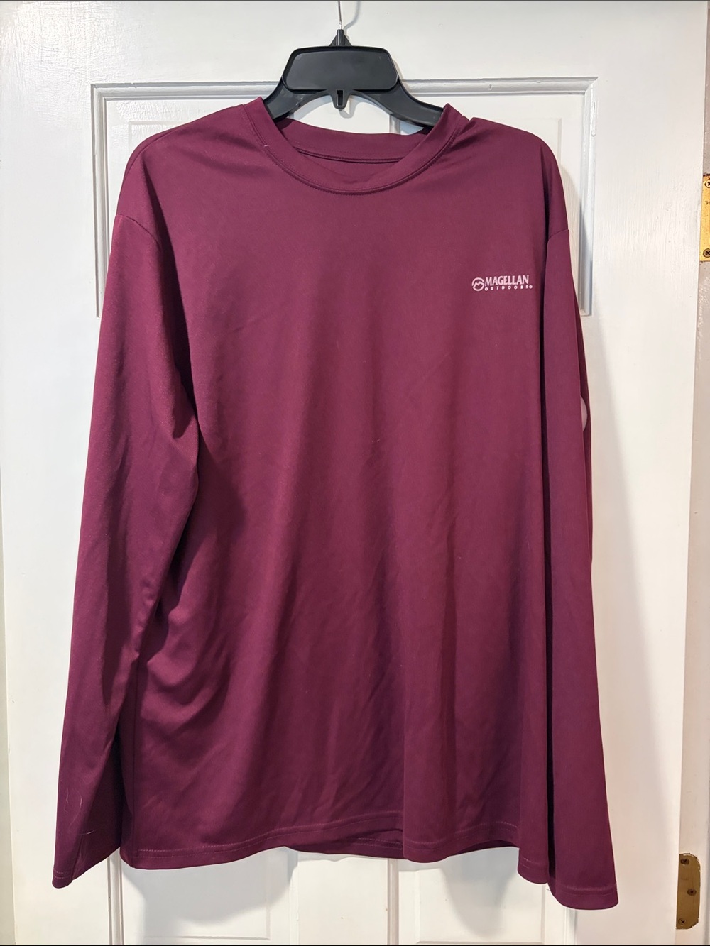 Magellan Outdoors Long Sleeve Performance Tee - Maroon